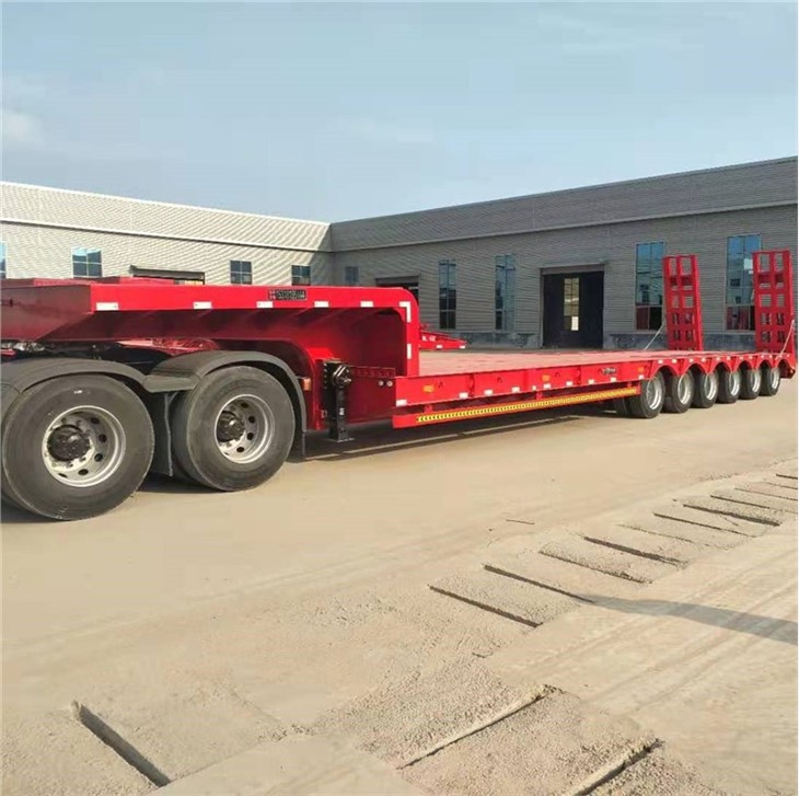 3 axle low bed trailer3
