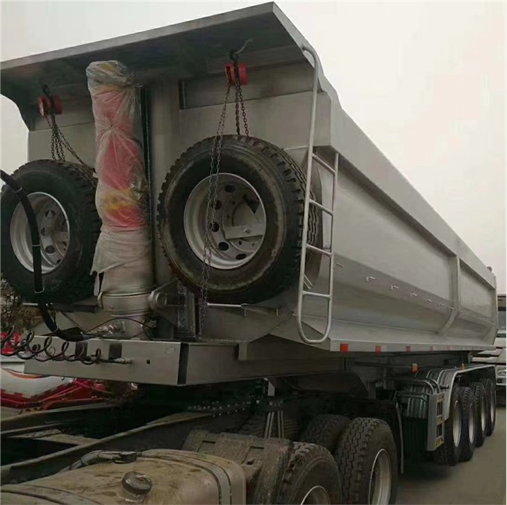 Dump truck semi trailer2